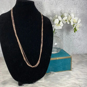 🆕 Metal Brand Long Layered Gold Chain Necklace